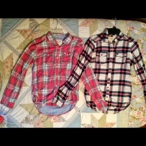 2 Abercrombie button down shirts size SMALL